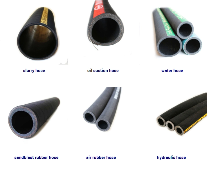 Cloth Surface Fiber Braid High Pressure Hydraulic Rubber Tube Hose with Wear and Oil Resistant