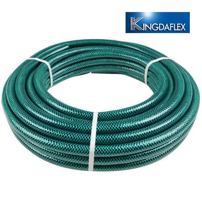 3/4 Inch Flexible Fiber Braided PVC Garden Hose 5bar