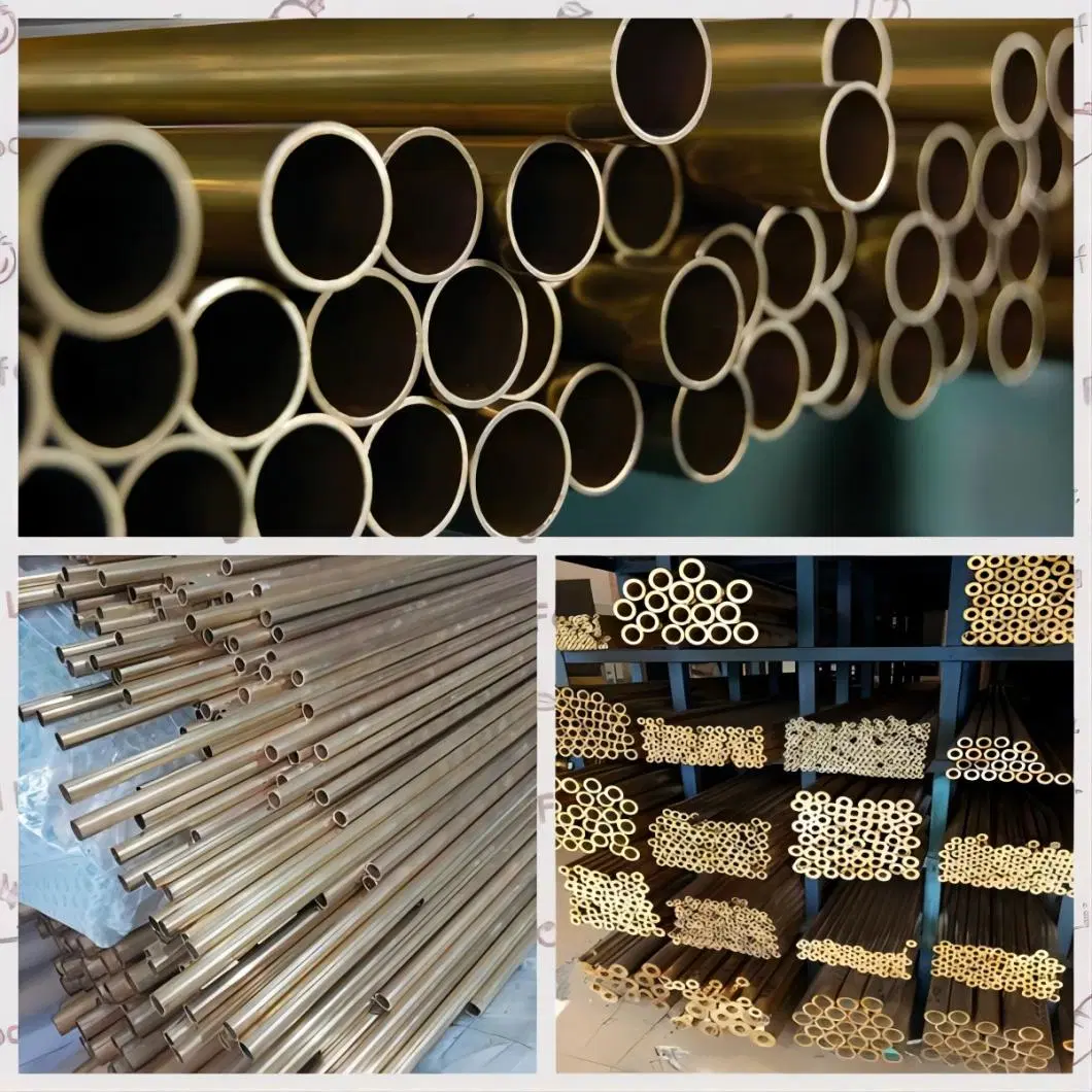 China High Quality ASTM C11000 Tube Bronze Brass Copper Pipes ASTM B43 C23000 Seamless Red Brass Tube and Pipes for Oil Cooler