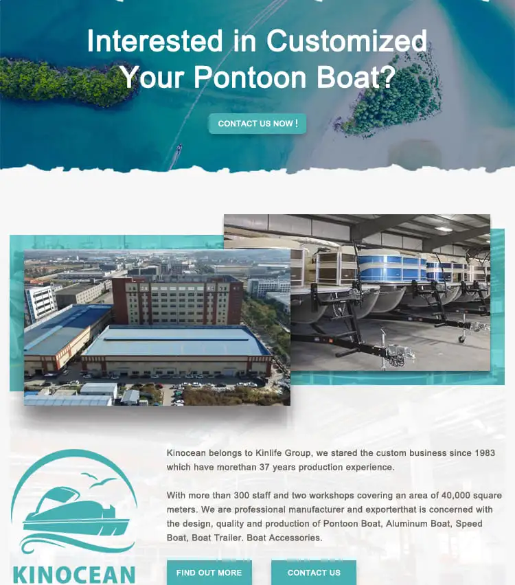Kinocean 19FT Easy Float Aluminum Pontoons Tube for Pontoon Boat