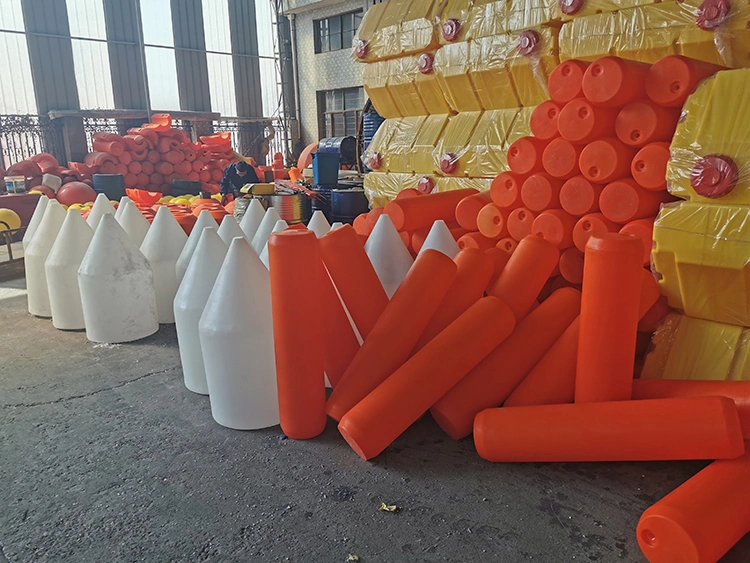 High Density Polyethylene Floating Hose Barrier Cylinder Buoy for Water Area Surface Garbage Collection