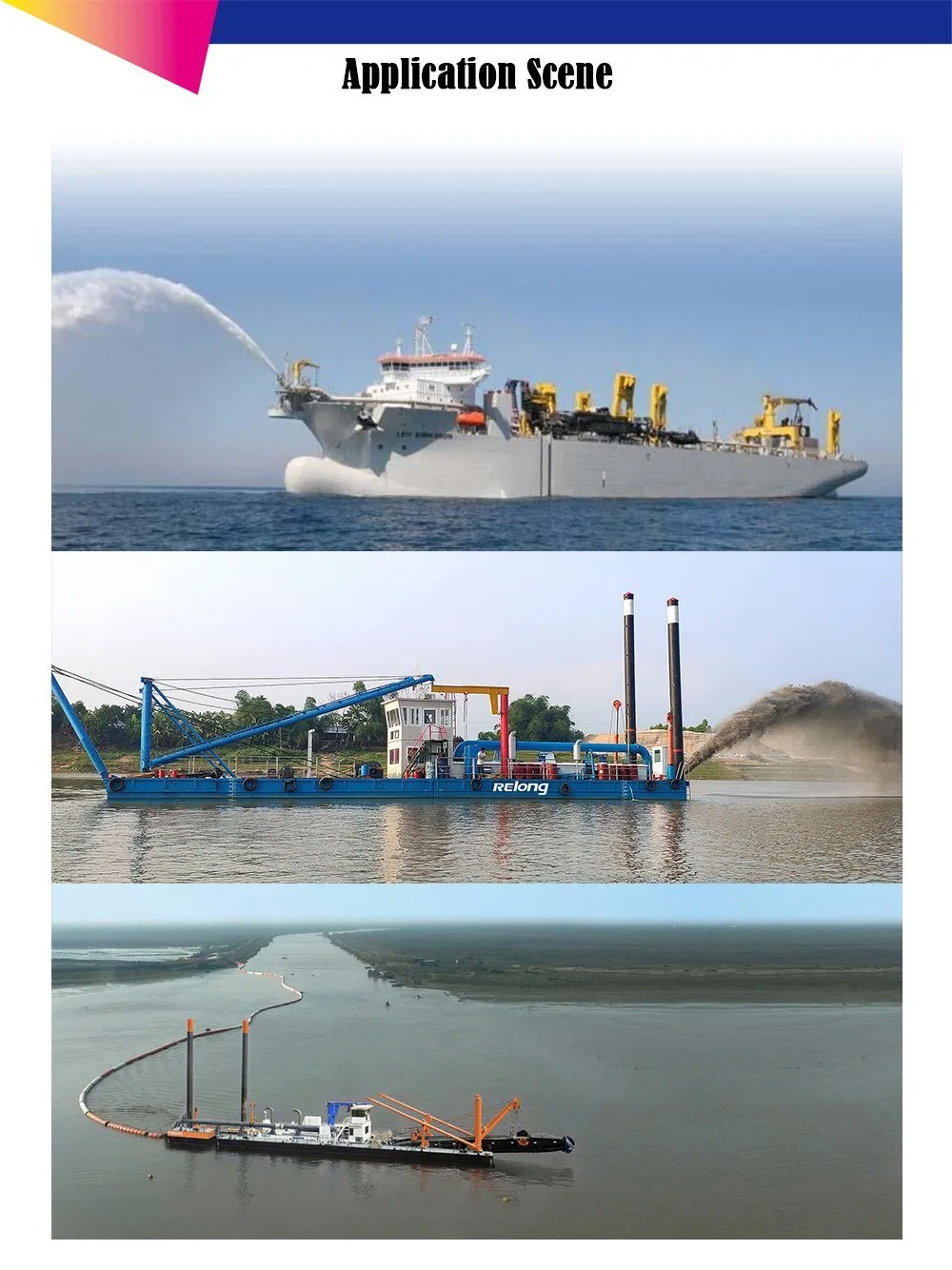 250 Cutter Suction Dredger 5012 Lp Versi-Dredge 10&prime; Dredging Pipe Diameter 2000m3 Capacity with Slurry Pump