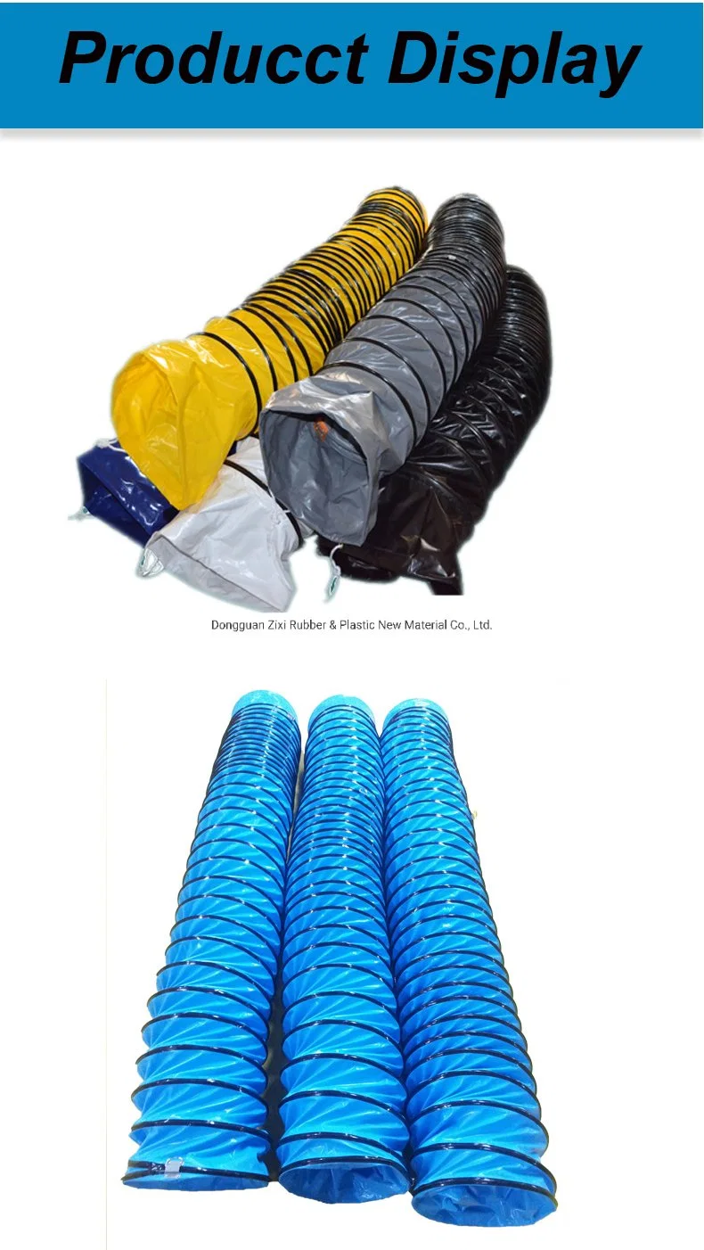 Anti Static Spiral Air Duct with Grouding Clips Boat Insulated Pipe