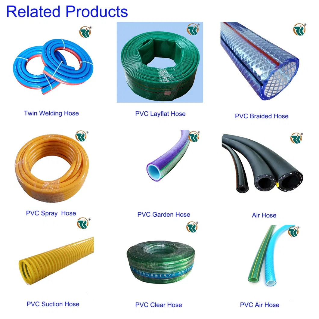8mm/9mm/12mm/15mm/19mm Customized Heavy Duty PVC Suction and Discharge Hose Water Pump Spiral Helix Suction Hose