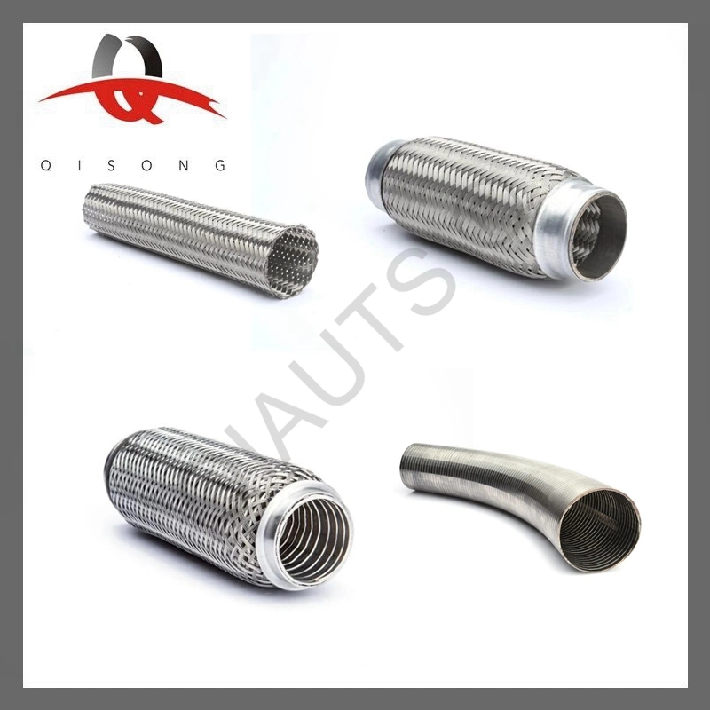 [Qisong] Universal Stainless Steel Exhaust Flexible Pipes with Nipples