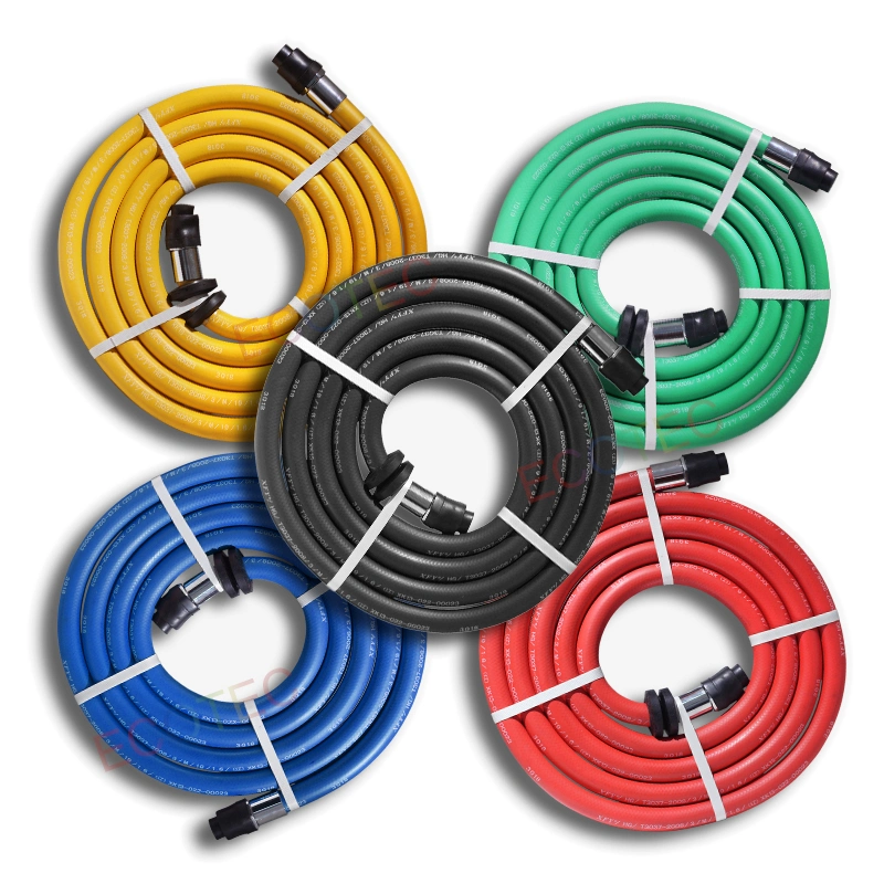 4 Meter Blue Fuel Hose with Connector for Oil Transfer of Fuel Dispenser