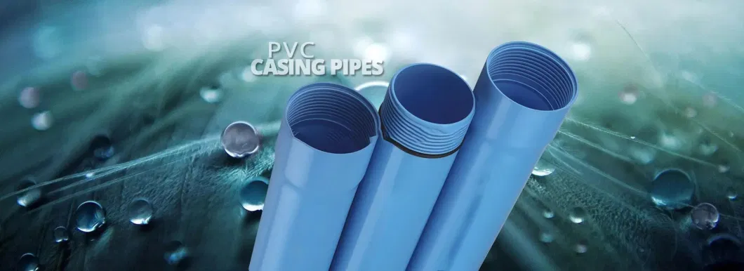 60 Diameter 6.0 Thickness Water Well UPVC Pipe Blue PVC Water Well Casing Tube with Thread Connection Made in China