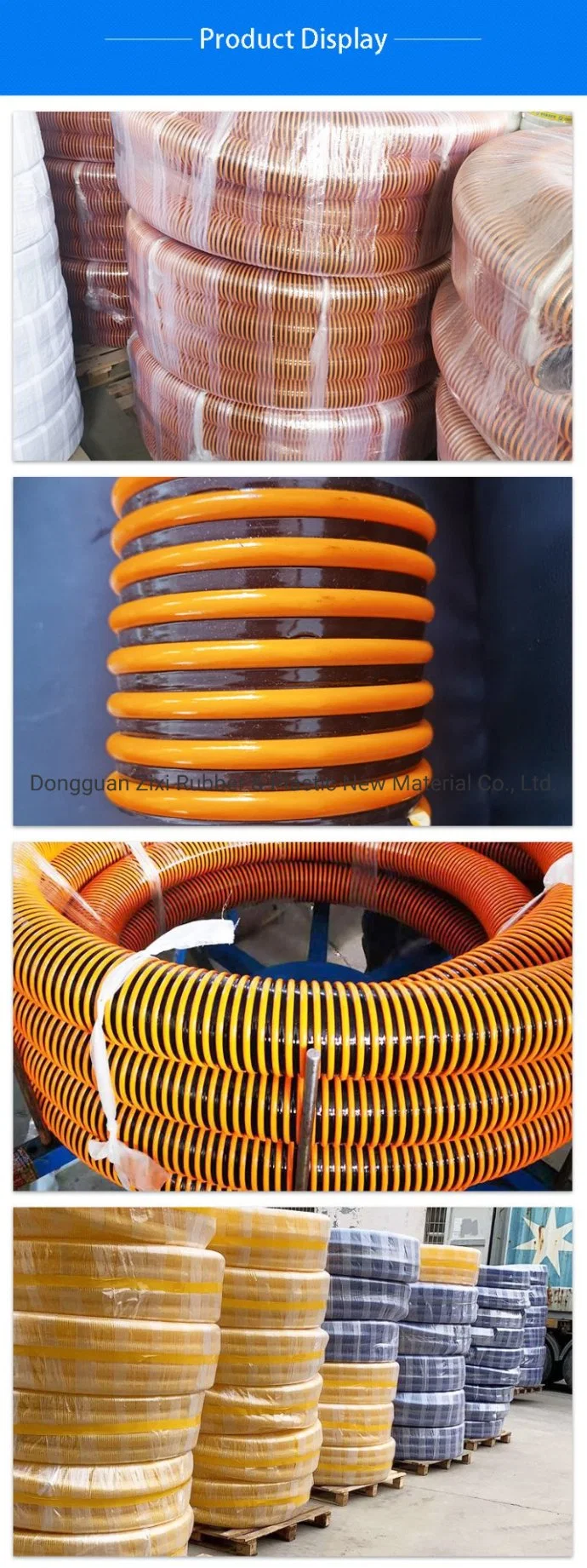 Light Medium Heavy Duty Spiral Reinforced Water Pump PVC Suction Pipe