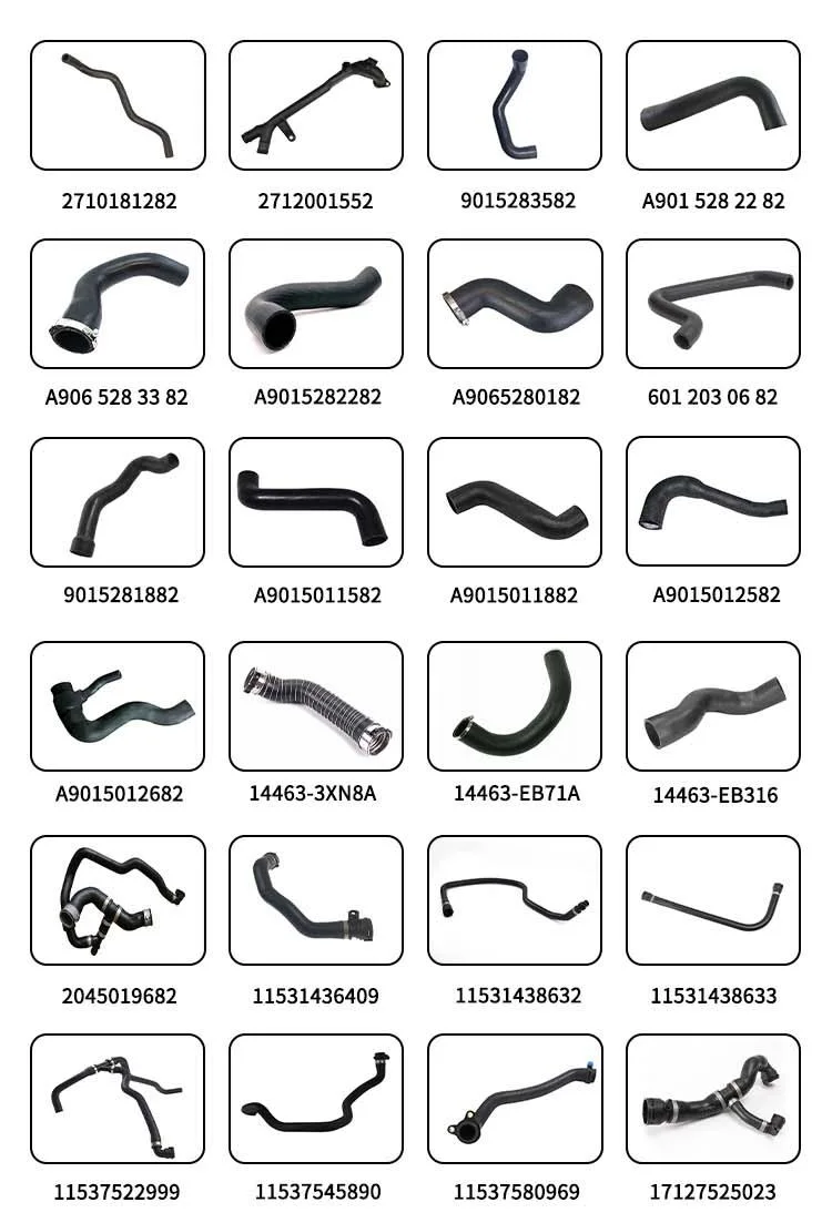 Customized Black High Pressure Flexible Rubber Hydraulic Engine Diesel Fuel Oil Hose Pipe Tube NBR Nitrile Tank Intake Hose