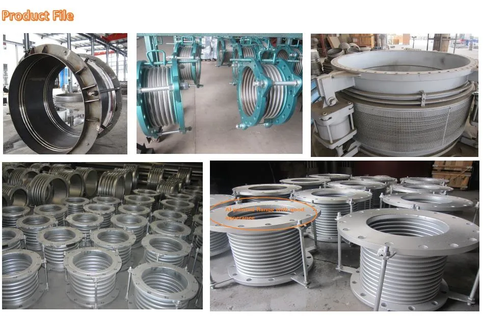 Single Axial Type Expansion Joint, Stainless Steel 304 Corrugated Metal Bellows Expansion Joint with Steel Flange/