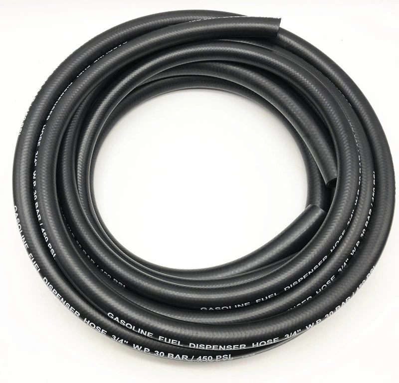 3/4&quot; Wire Braided Rubber Oil Gasoline Hoses for Fuel Dispenser Pump
