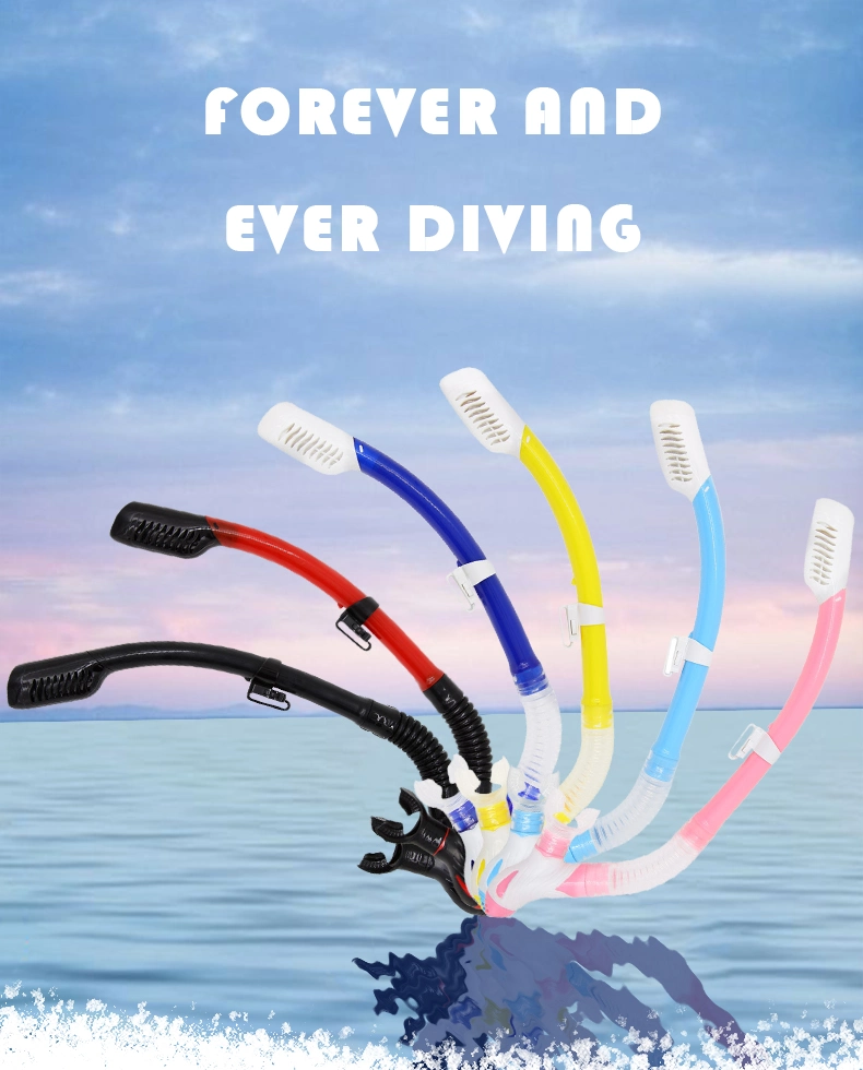 New Design Full Dry Profession Silicone Snorkel Diving Tube