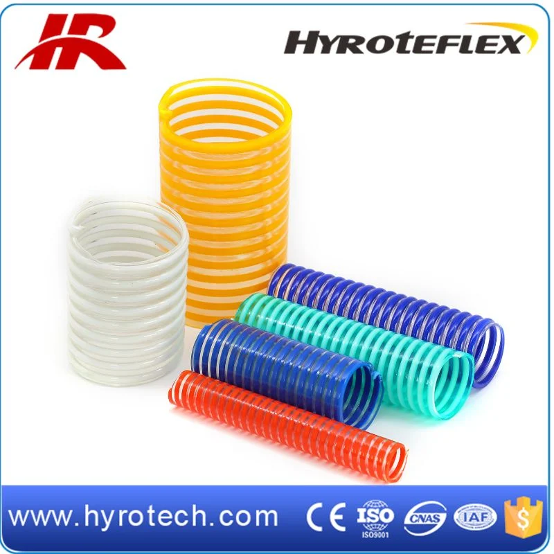 Heavy Duty PVC Flexible Helix Suction Hose Pipe 1 2 3 4 5 6 Inch for Mining Vacuum Water Oil Pump Use