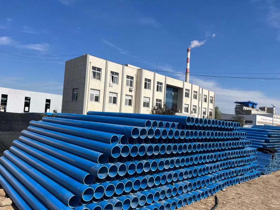 60 Diameter 6.0 Thickness Water Well UPVC Pipe Blue PVC Water Well Casing Tube with Thread Connection Made in China