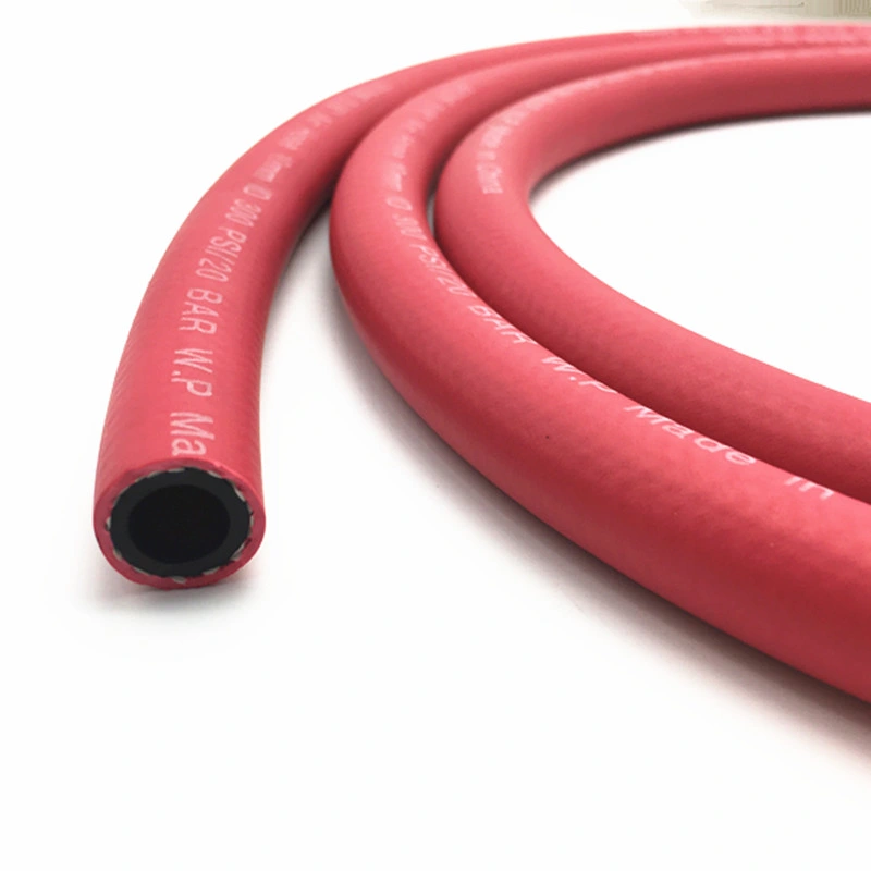 5/16&quot; Inch Red High Pressure Abrasion Resistant Rubber Air Hose