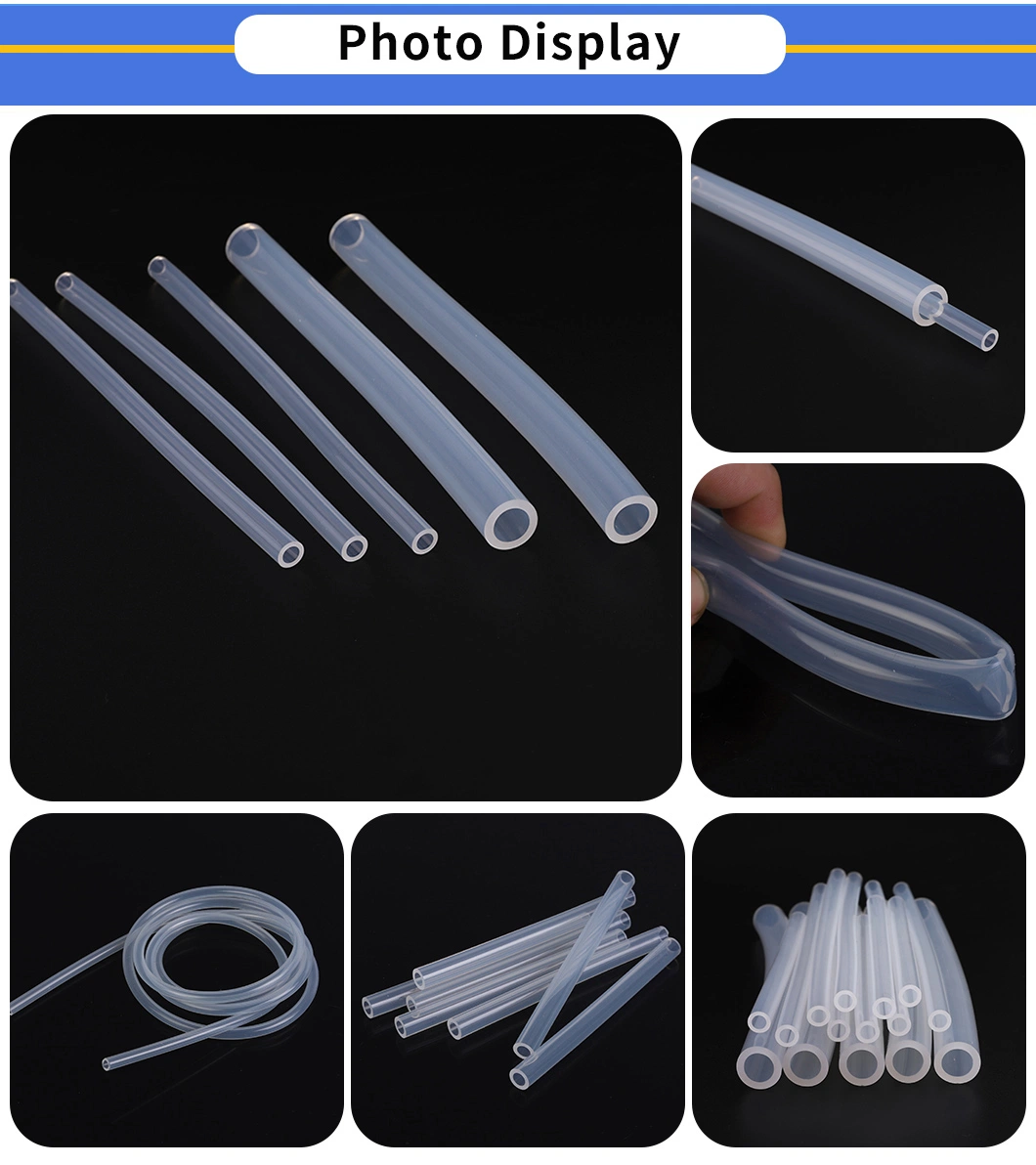 Source Manufacturers Customized Small Caliber Food Grade Silicone Tubing Hose