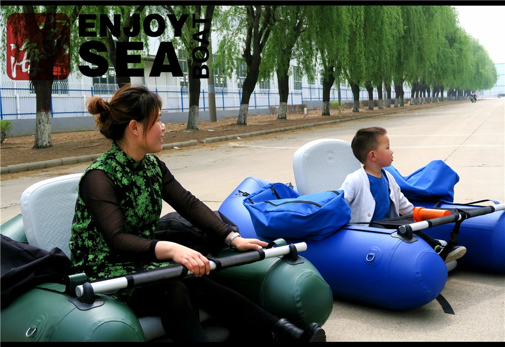 Float Tube with Inflatable Seat Belly Fishing Boat for Single Person