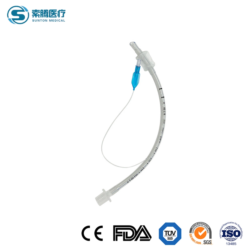 Sunton China Armored Endotracheal Tube Manufacturing EOS Disinfecting Type S/M/L/XL Size Endotracheal Tube Plastic Endotracheal Tube Oxford Endotracheal Tube