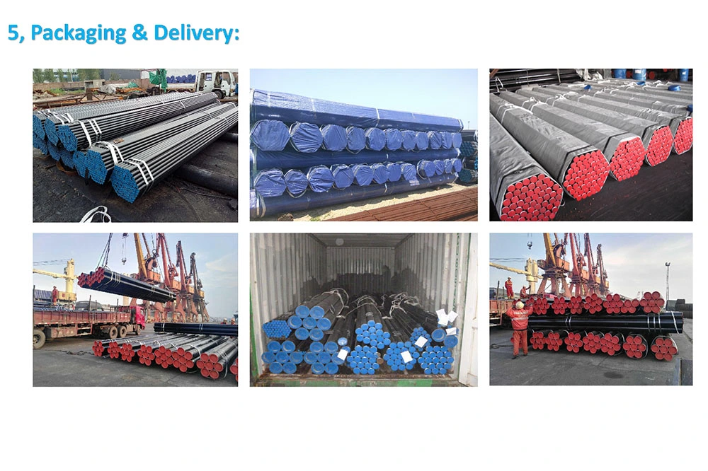 High Temperature Service Seamless Pipe Oil and Gas Tube ASTM A106 Gr B Seamless Carbon Steel Pipe