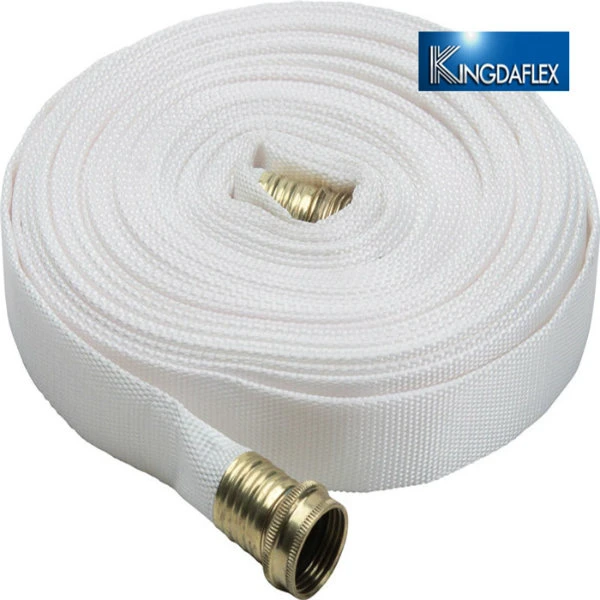 White Marine Used PVC/Rubber/PU/Fabric Fire Hose for Fire Fighting 40/50/65mm