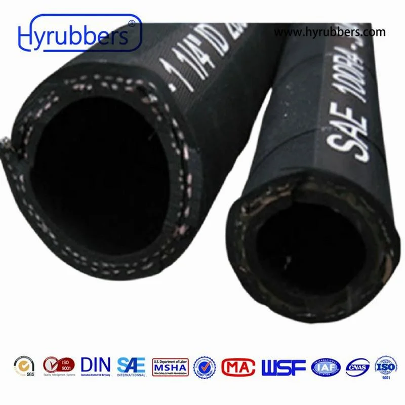 Oil Resistant High Pressure Flexible Industrial Rubber Hose R4 Standard