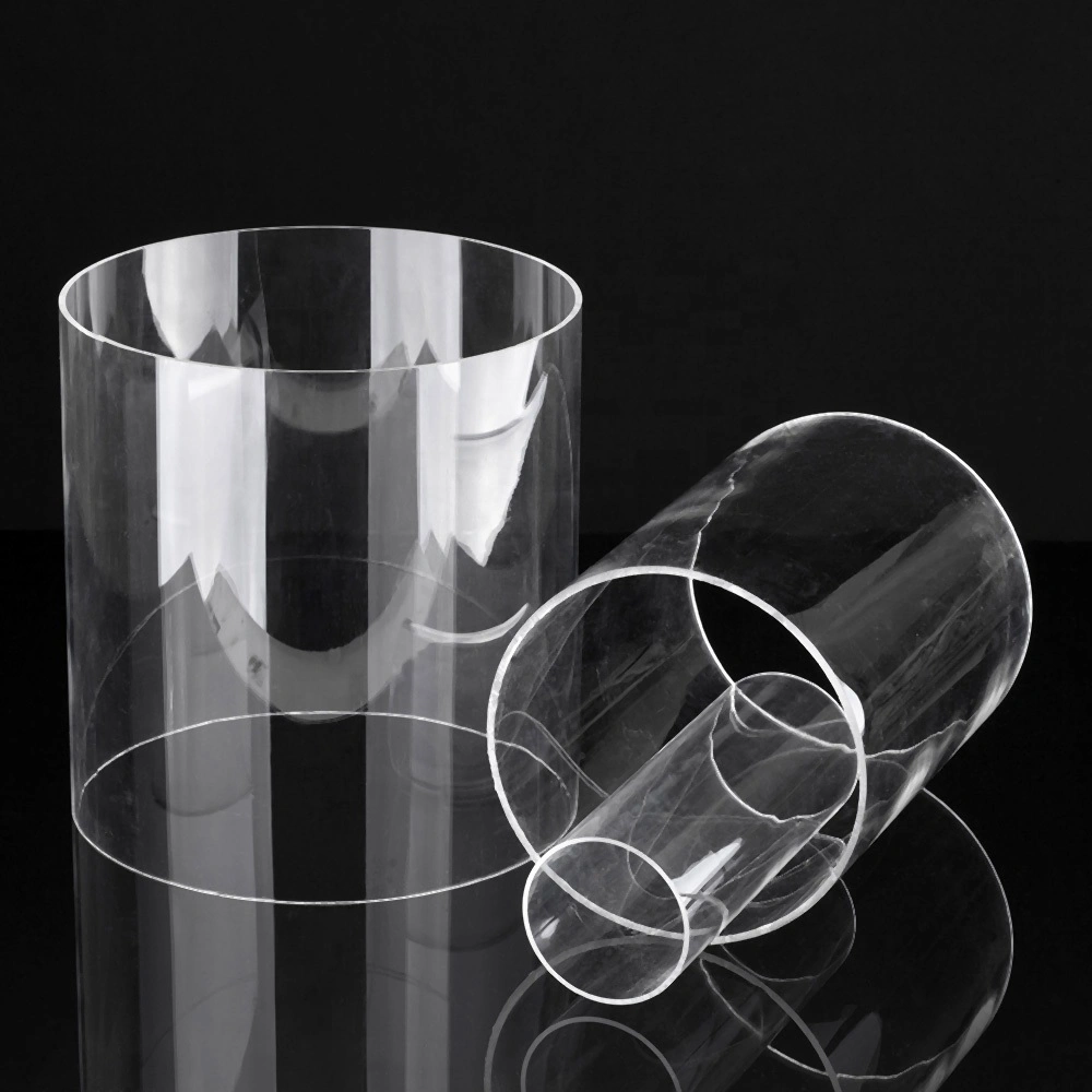 Various Diameters Extruded Acrylic Pipes Optical Transparent Grade Plastic Acrylic Round Tubes