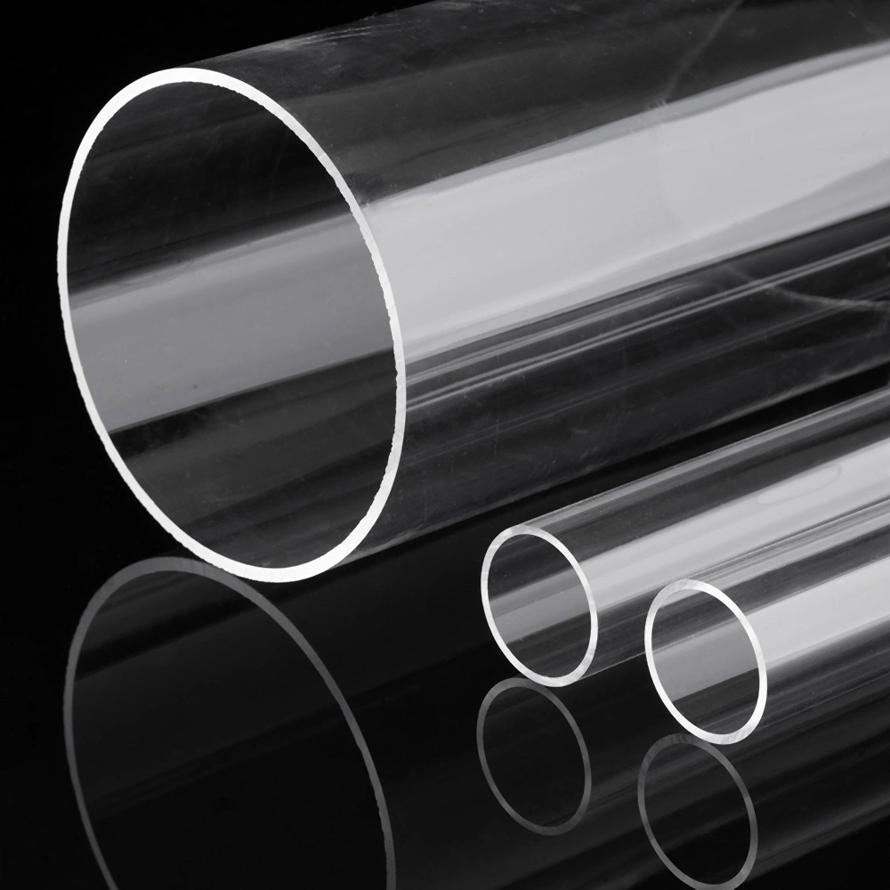 Various Diameters Extruded Acrylic Pipes Optical Transparent Grade Plastic Acrylic Round Tubes