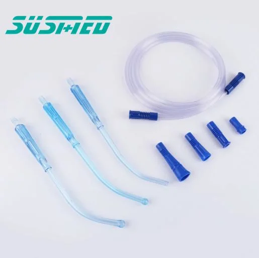 Disposable Yankauer Flexible Suction Joint Connecter Tube with Slip-Resistant Handle