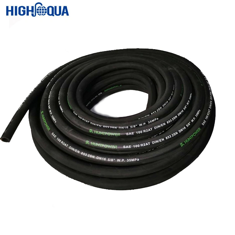 High Pressure Oil Resistant One Layer and Two Layer Steel Wire Excavator Rubber Hose Pipe