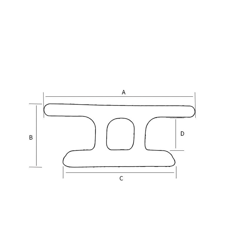 Alastin Marine Hardware Boat Hardware Marine Boats Stainless Steel Bollards Roller Hawse Pipe with Cleat Fairlead Roller