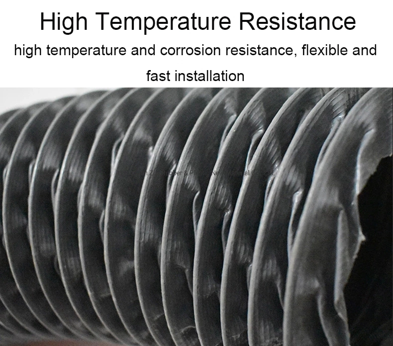 Spiral Steel Wire Inside Nylon Fabric Air Ventilation Flexible Duct Hose