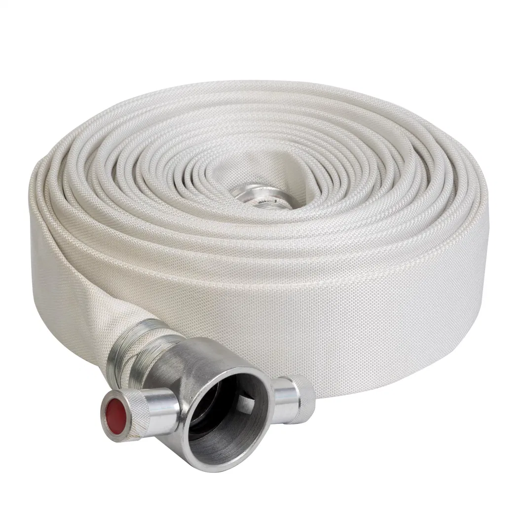 2.5 Inch Fire Hoses White Flexible PVC Double-Jacket Fire Hose