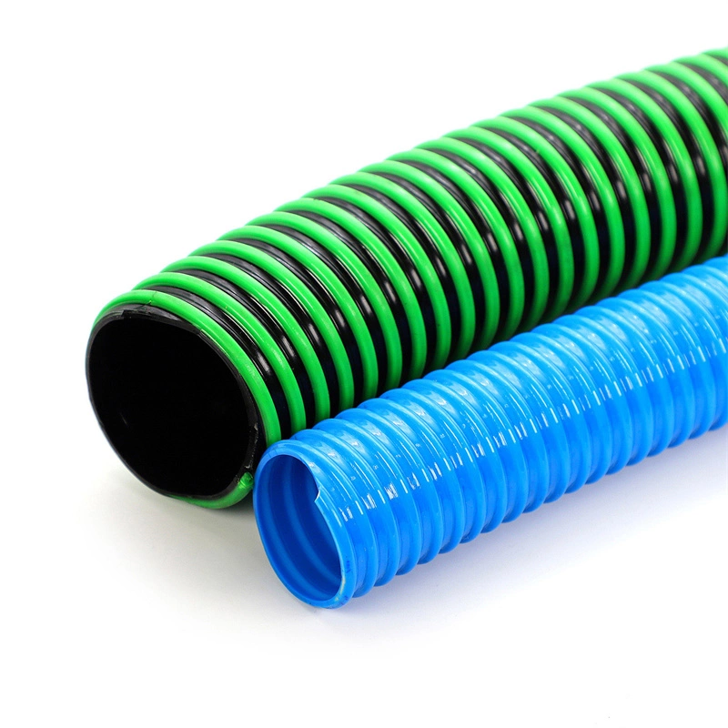 Flexible Plastic Reinforced Heavy Duty PVC Suction Hose Oil/Water Suction Hose with Smooth or Corrugated Surface
