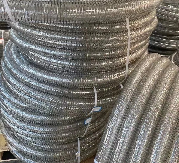 PU Duct Steel Copper Wire Reinforced Ducting 25 mm TPU Flexible Duct Hose