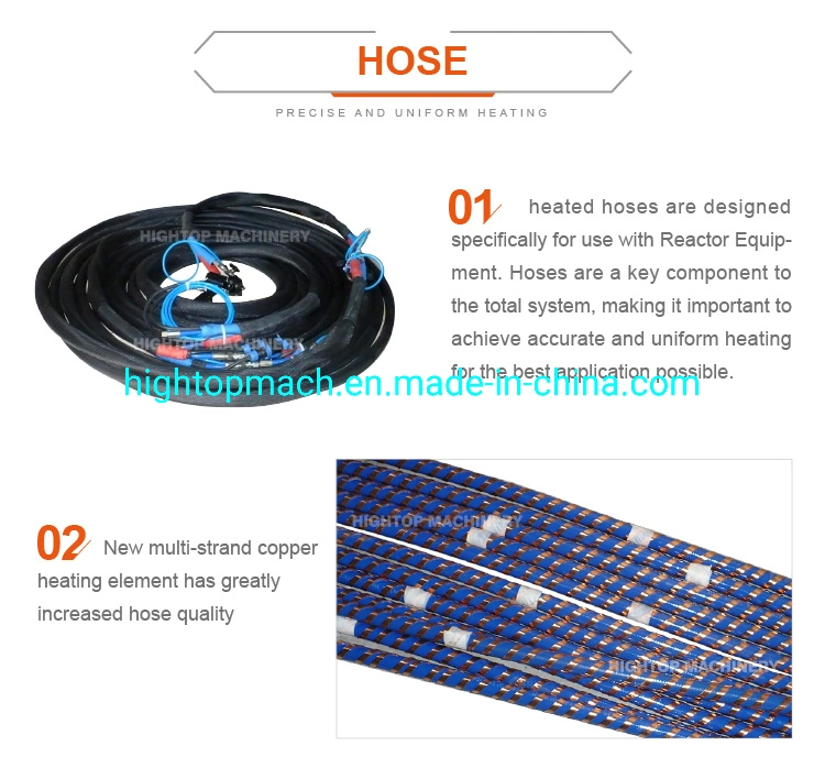 Polyurethane PU Foam Heater Pipe Heating Hose for Spray Machine