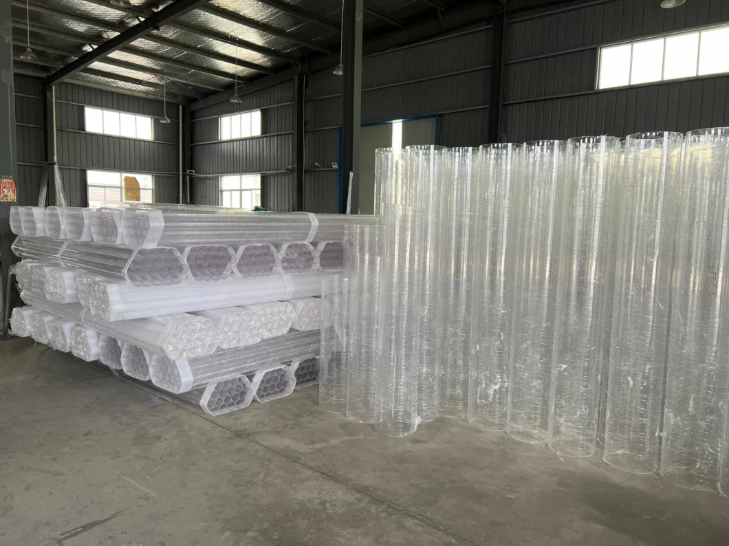 Various Diameters Extruded Acrylic Pipes Optical Transparent Grade Plastic Acrylic Round Tubes