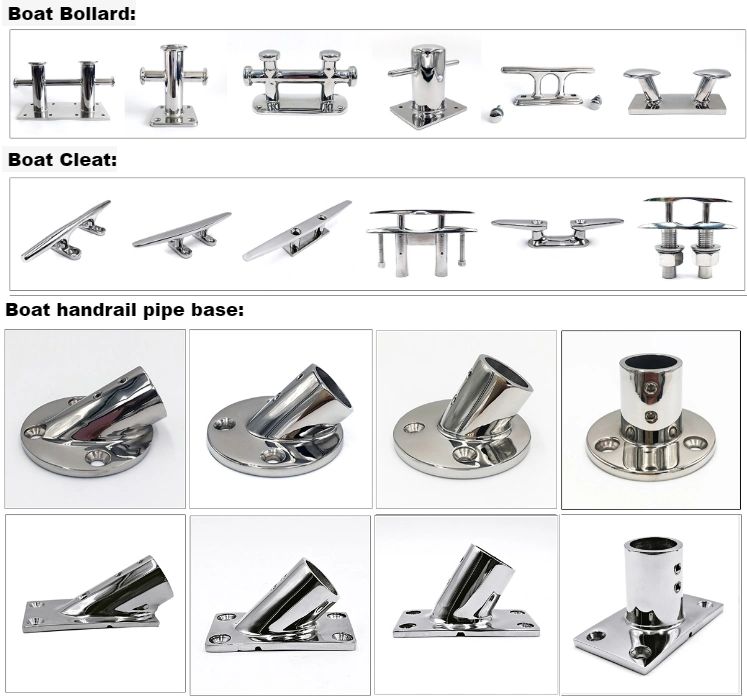 Precision Casting Marine Hardware Stainless Steel Draining Pipe Fitting Boat Drain Thru-Hull Outlet Connection Pipe