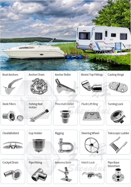 Precision Casting Marine Hardware Stainless Steel Draining Pipe Fitting Boat Drain Thru-Hull Outlet Connection Pipe