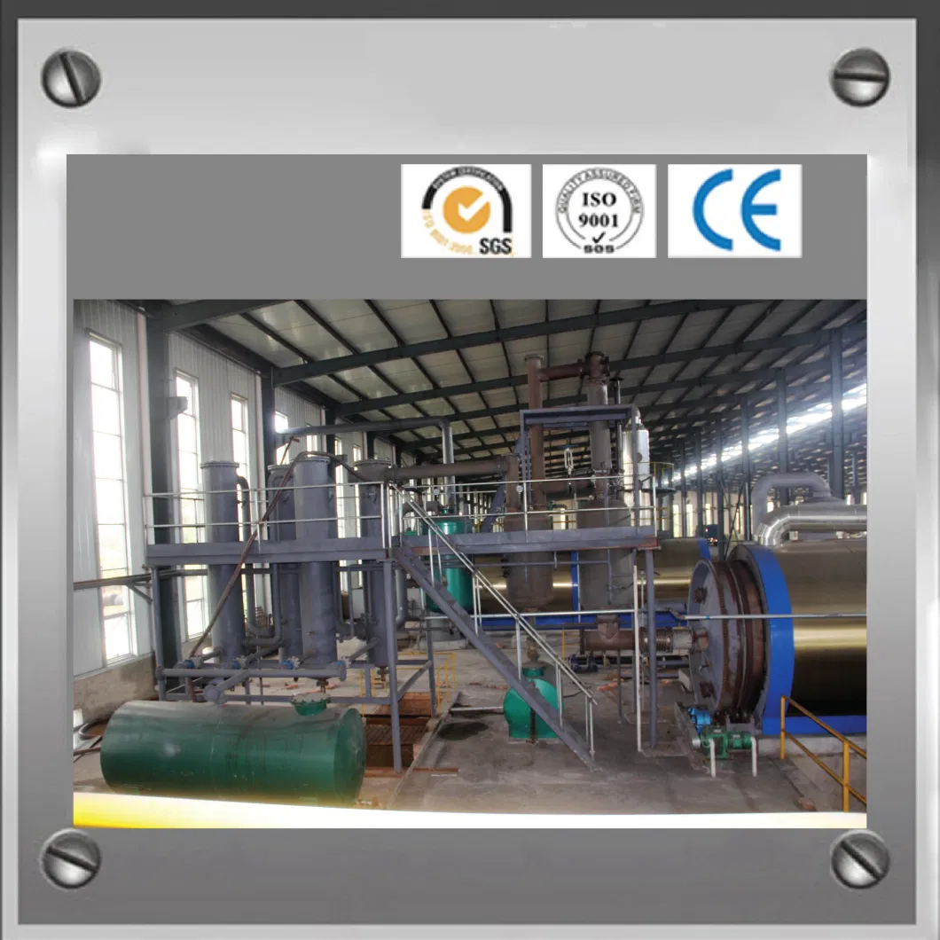 Waste Tires/Waste Plastics/Waste Rubber Pyrolysis Line/Recycling Line/Processing Line/Waste Treatment Line to Oil with CE, SGS, ISO, BV