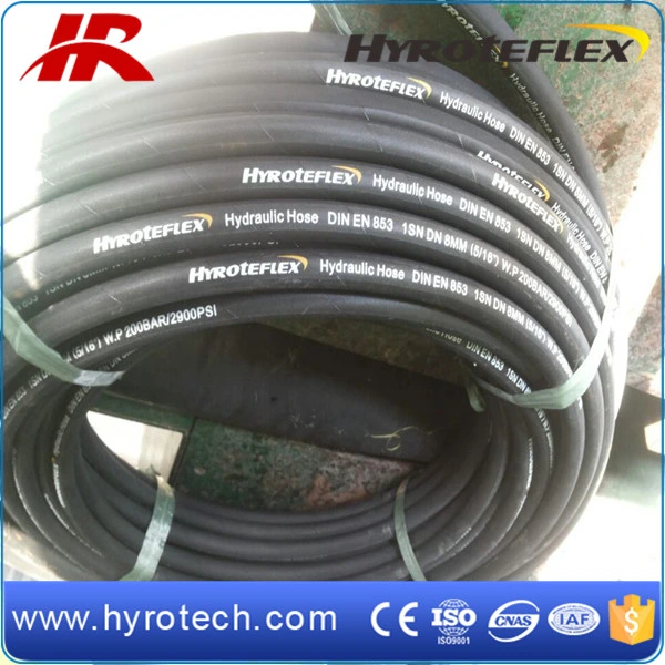 One Wire Braided High Pressure Hose Oil Resistant Hydraulic Hose SAE 100r1at