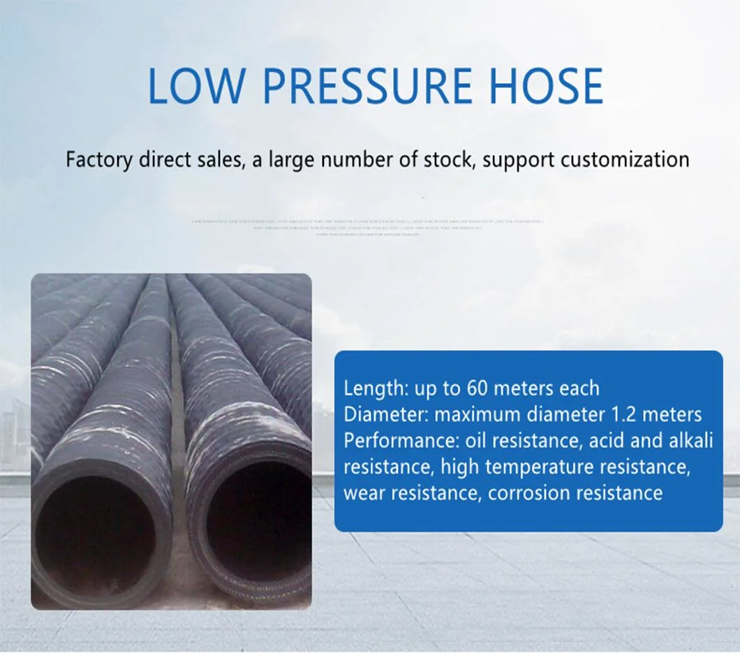 1 1/4&quot;Large Caliber Rubber Hose with Flange Head for Dredging, Suction and Discharge of Nitrile