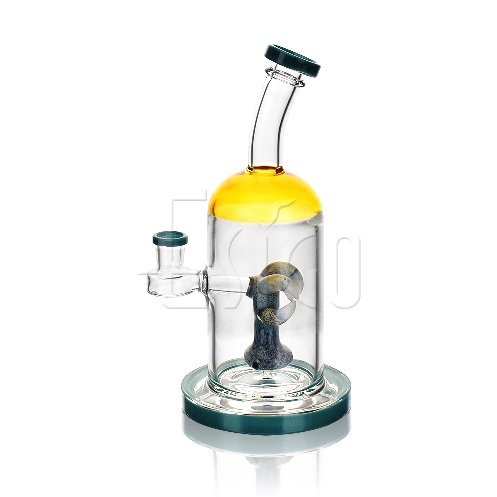 Esigo New Design Claw Shape Perc Functional Yellow Red Green Assorted Colors Oil Rig Dry Herb Shisha Hookah Wholesale Glass Smoking Water Pipe