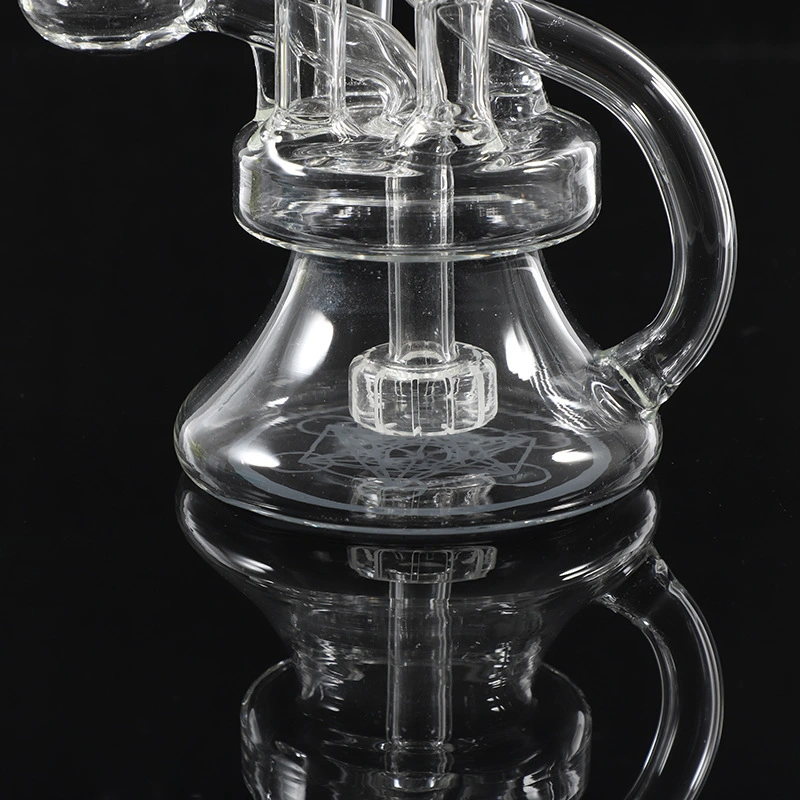 Customized Recycle Water Pipes High Temperature Glass Water Pipe Small DAB Oil Rigs Smoking Pipe