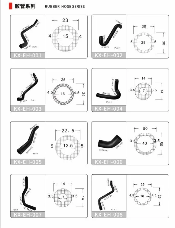 Reinforced Oil Resistant Radiator Marine Rubber Delivery Hose