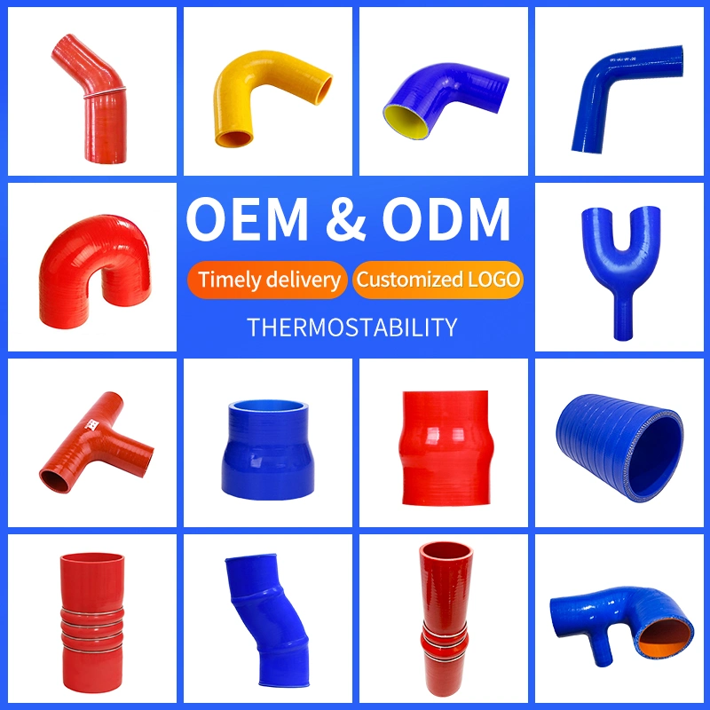 High Quality Highly Abrasion Resistant 90 Degree Elbow Reducing Silicone Rubber Hose