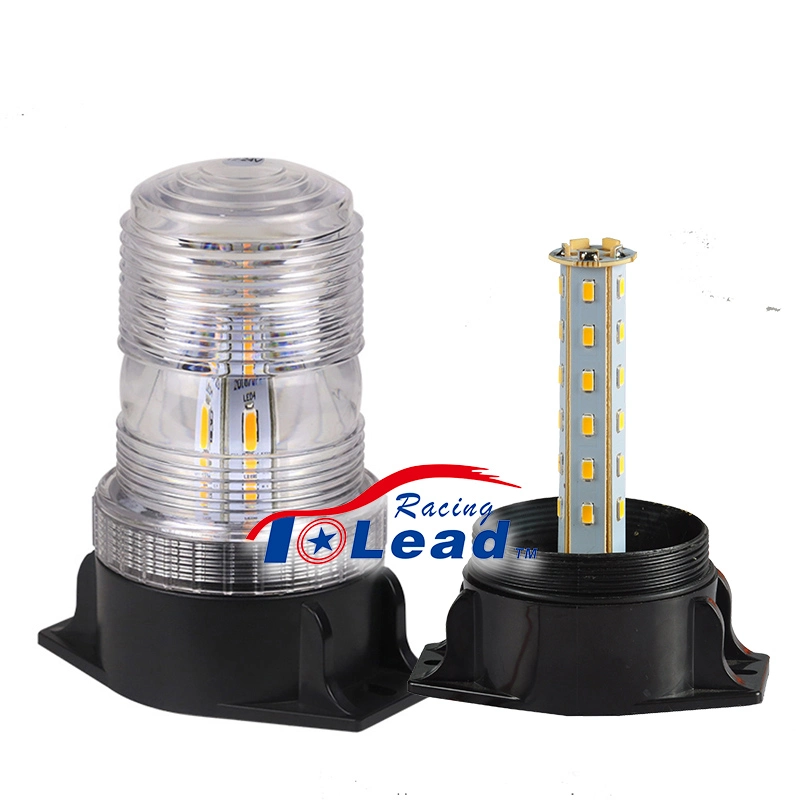 Waterproof 12-110V Forklift White Xenon Strobe Emergency Flashing Warning Lamp Clear LED Signal Safety Beacon Light