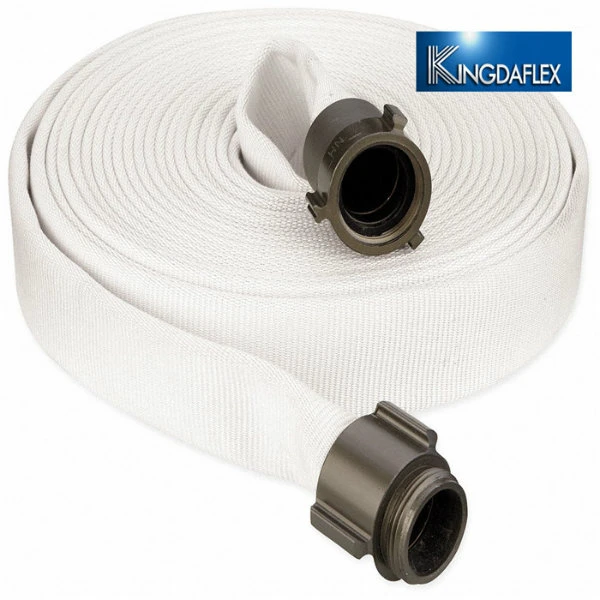 White Marine Used PVC/Rubber/PU/Fabric Fire Hose for Fire Fighting 40/50/65mm