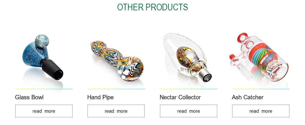 Esigo New Design Claw Shape Perc Functional Yellow Red Green Assorted Colors Oil Rig Dry Herb Shisha Hookah Wholesale Glass Smoking Water Pipe