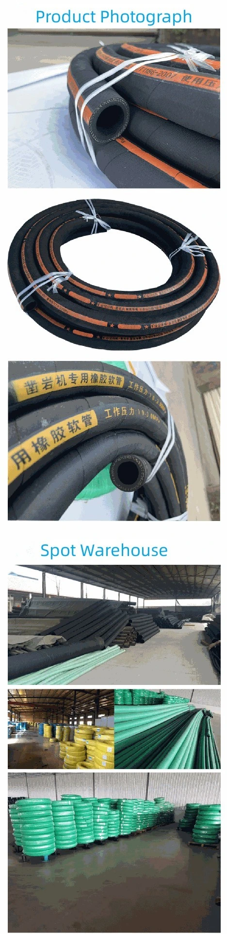 High Temperature and Oil Resistant Heat Resistant Black Rubber Hose