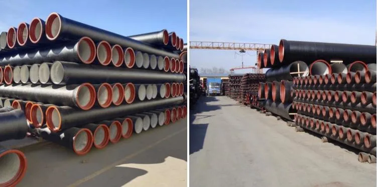 Corrosion Resistance C40 C30 Class K9 T-Type Water Supply / Oil Delivery Ductile Iron Pipe